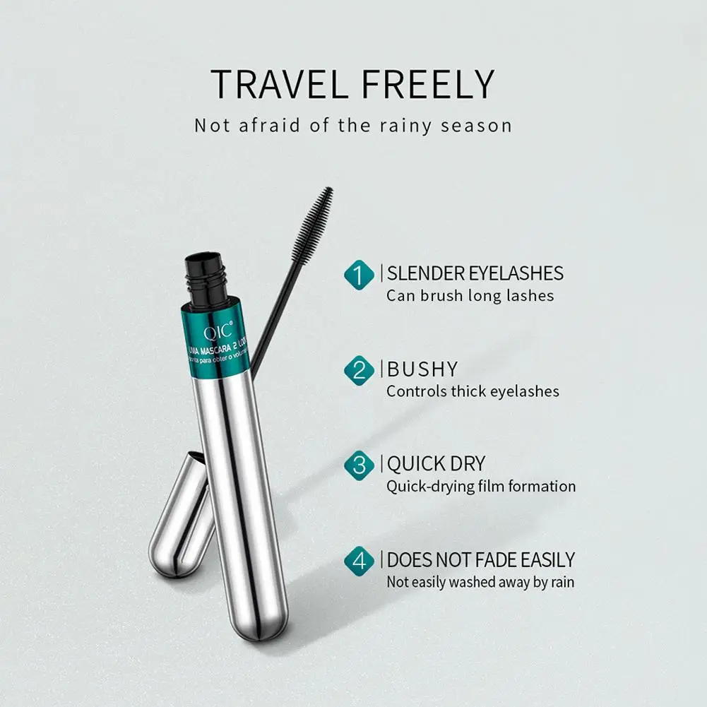 4D Silk Fiber Lash Mascara, impermeável, Rimel 3D, Extensão dos Cílios, preto, grosso, alongamento dos cílios, Cosm coreano, D4y6