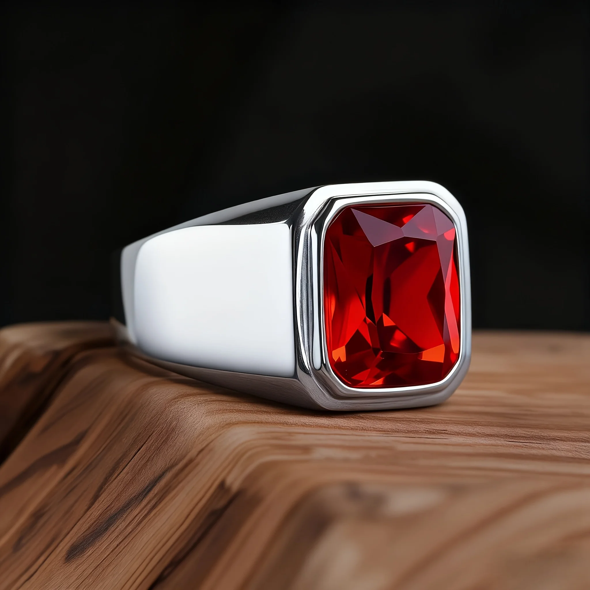 R3381 Men's High Quality 316LStainless Steel Multiple Gemstone Styles Onyx Rings