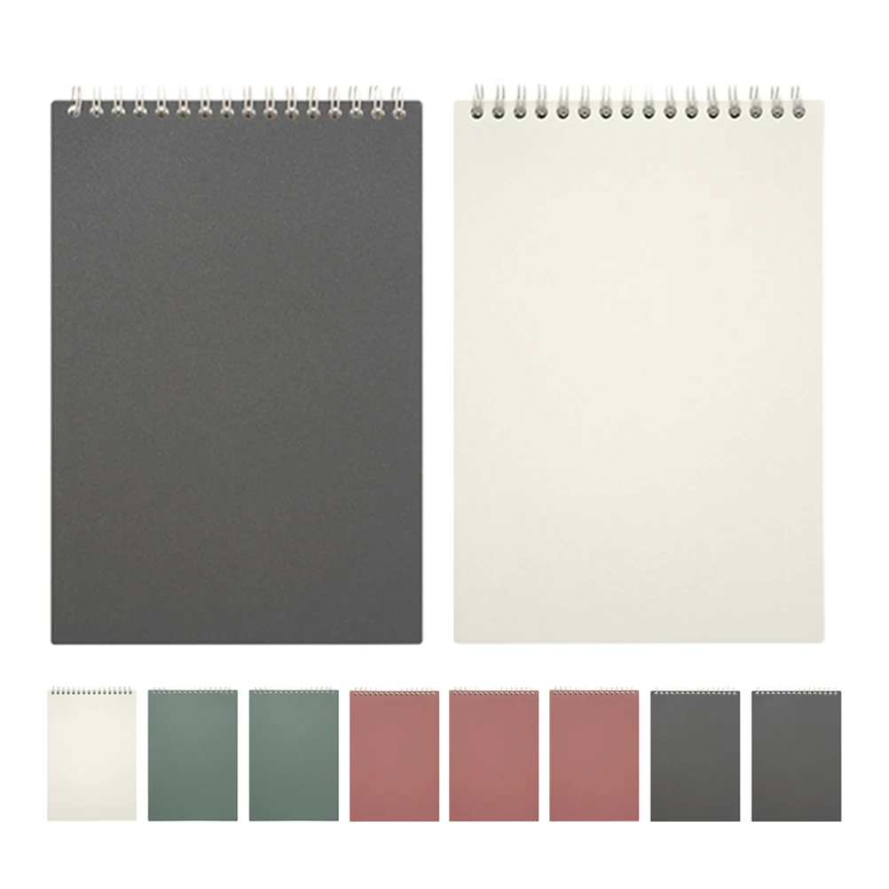 10 Uds A5 cuaderno en espiral páginas forradas minimalista Fliptop portátil escuela Oficina hogar Navidad estudiantes trabajo Bloc de notas