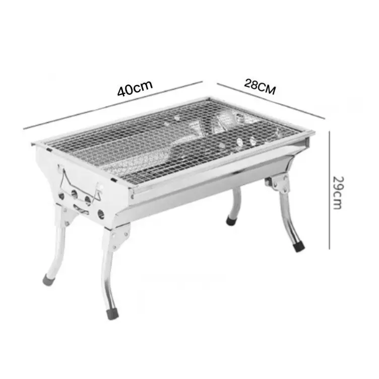 

Barbecue Grill Household Outdoor Large Stainless Steel Thickened Skewers Full