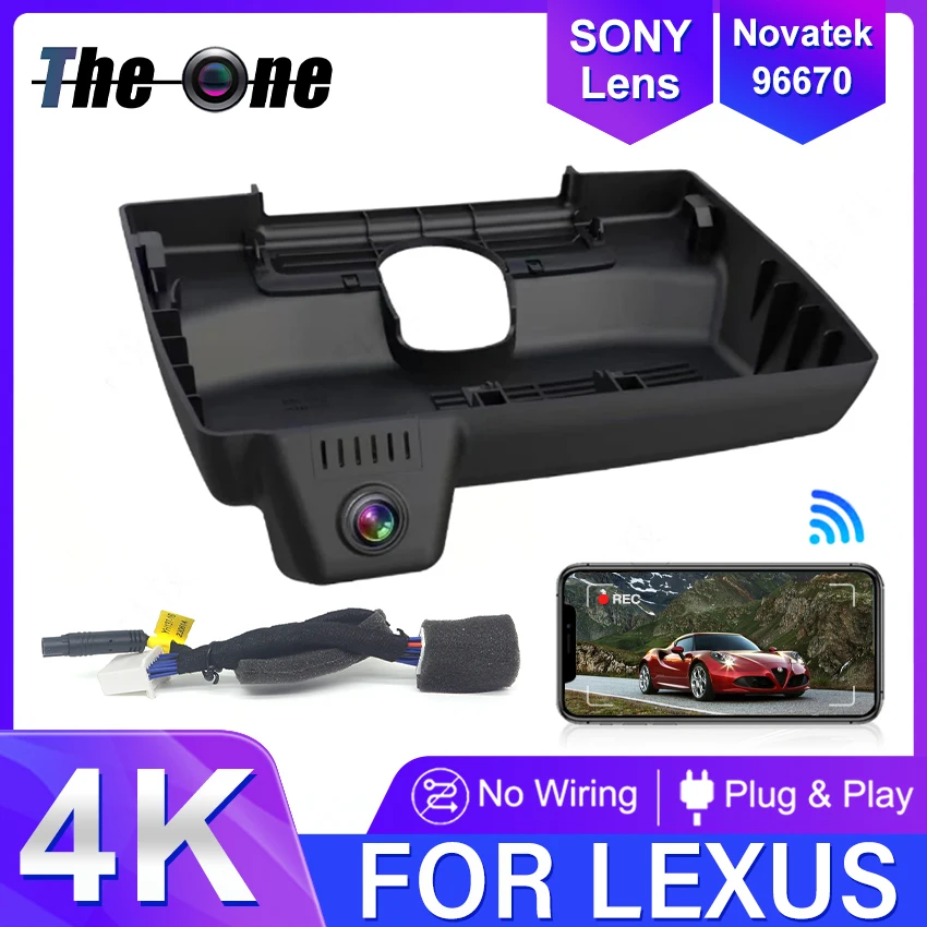 

4K Plug And Play Dashcam For Lexus LS500H LS 500 F SPORT 2021 Car Wifi DVR Driving Video Recorder Dash Cam Camera