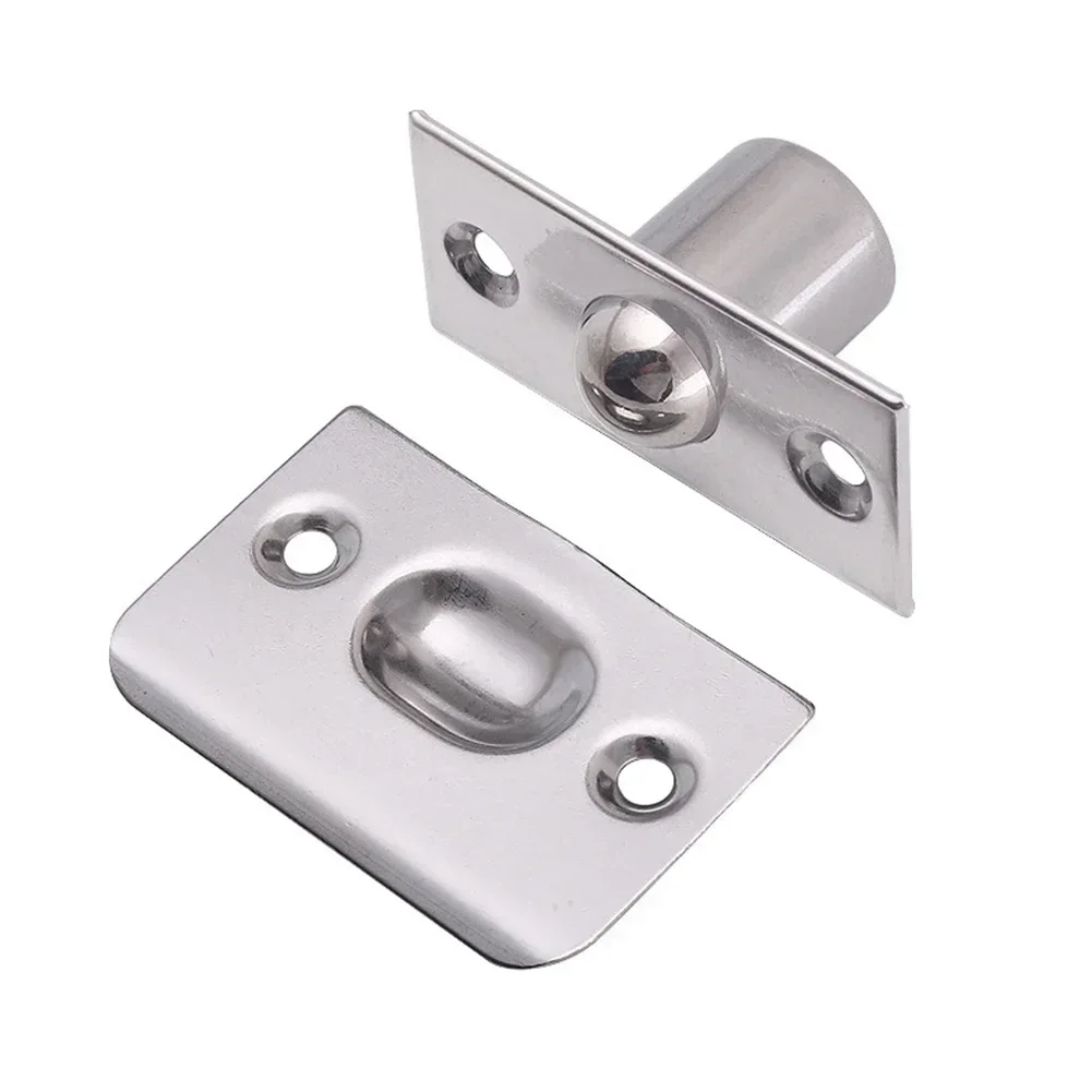 1PCS Spring Invisible Wooden Cabinet Door Bead Lock Closet Balls Catch Latch Screws Punching Installation Door Top Bead Parts