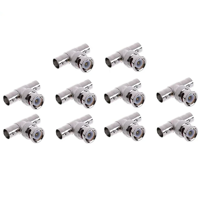 10 Stks/partij Bnc Connector Bnc Mannelijk Naar Vrouwelijk Jack Bnc Vrouwelijke Adapter Voor Cctv Camerasysteem Accessoires