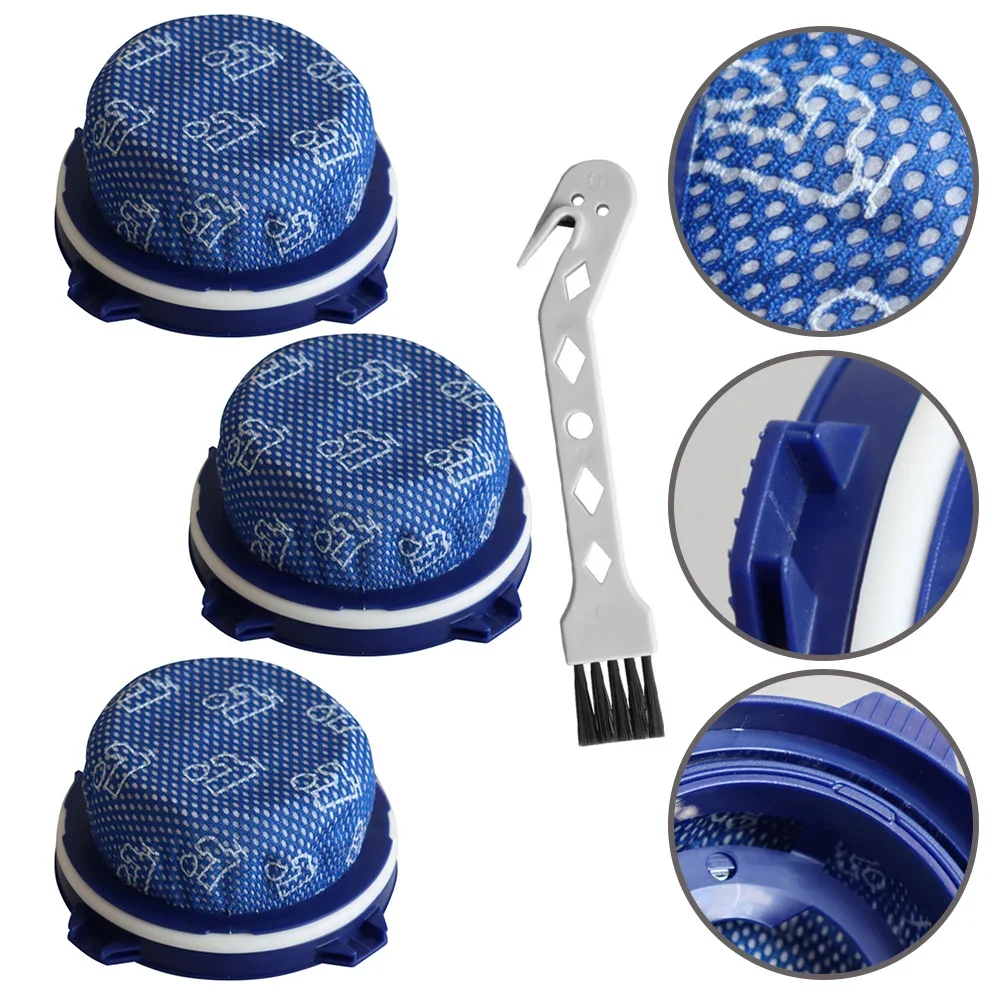 Kit de filtro de vacío lavable de alta eficiencia, cepillo de limpieza compatible con Samsung Jet 75 Jet 90 Jet 70 Jet 75+ Jet 60 DJ97-02649A