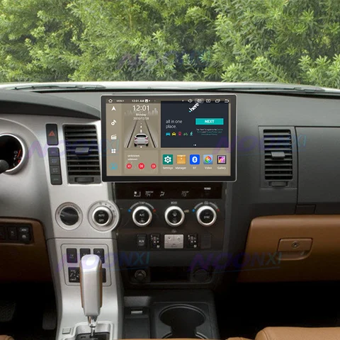 13,1-дюймовый автомобильный радиоприемник Android 13 для Toyota Tundra Sequoia 2013-2019, мультимедийный плеер, GPS-навигация, IPS, стерео Carplay, головное устройство