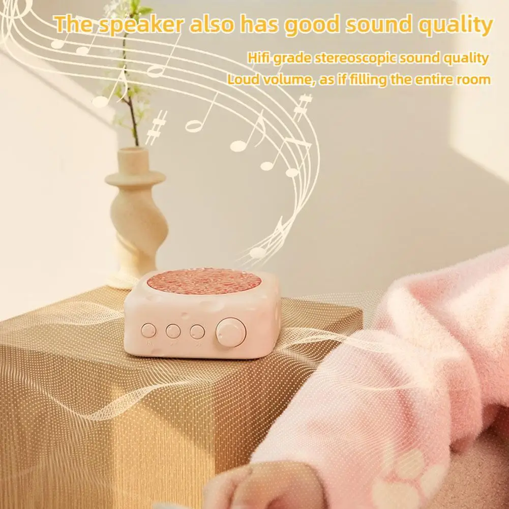 Mini Bluetooth Speaker Cheese Water Ripple Projection Birthday Gift Atmosphere Night Light Portable Music Box