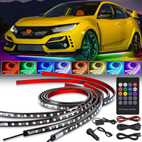 Neon LED RGB Car Underglow Bottom Light Remote/APP Control Waterproof Underbody Lamp Strip For Honda Civic Type-R FN2 GT FK2 FK8