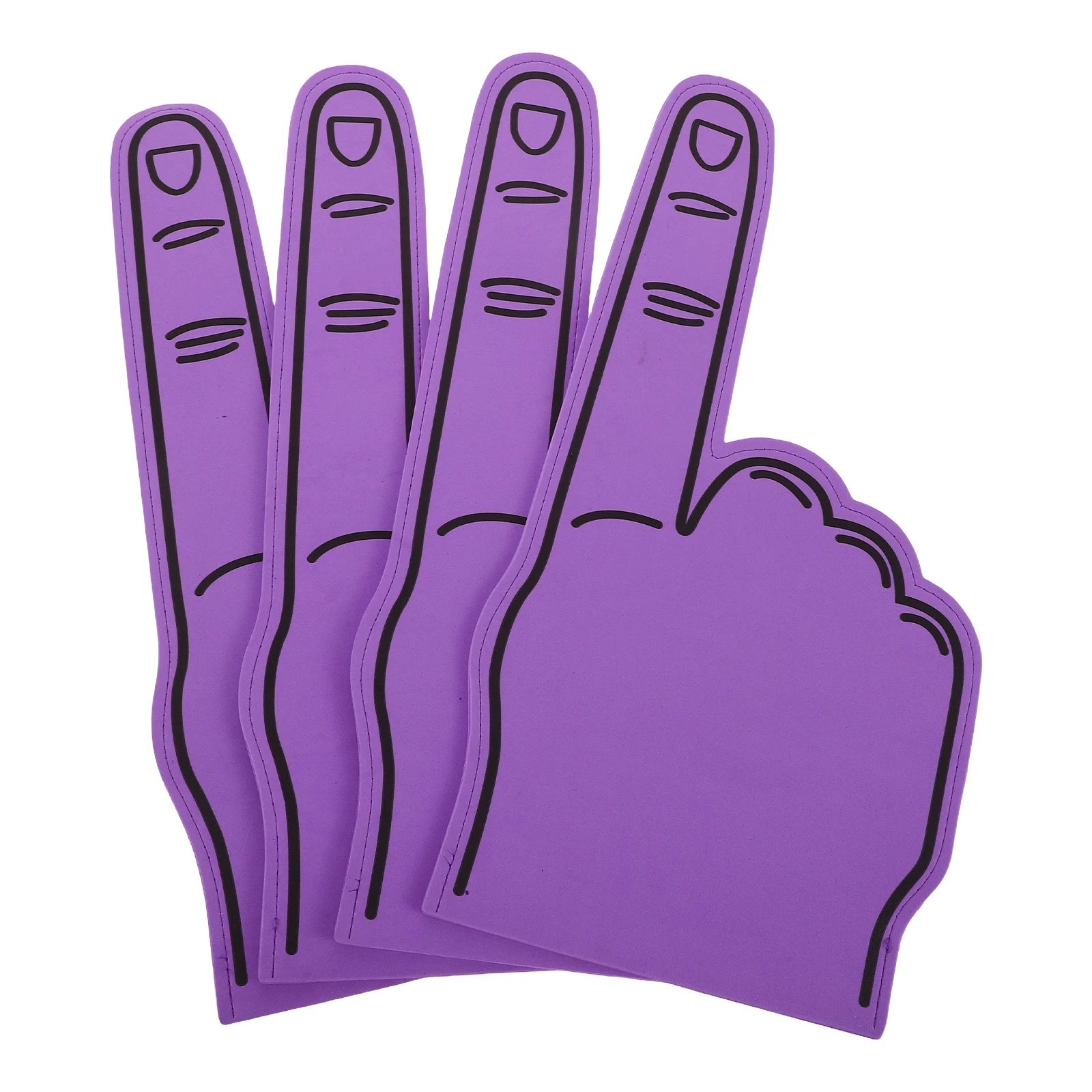 4 قطع من إصبع الإسفنج العملاق خفيف الوزن من إيفا للمناسبات الرياضية وحفلات الهتاف المدرسية وإكسسوارات اليوم التشجيع #1