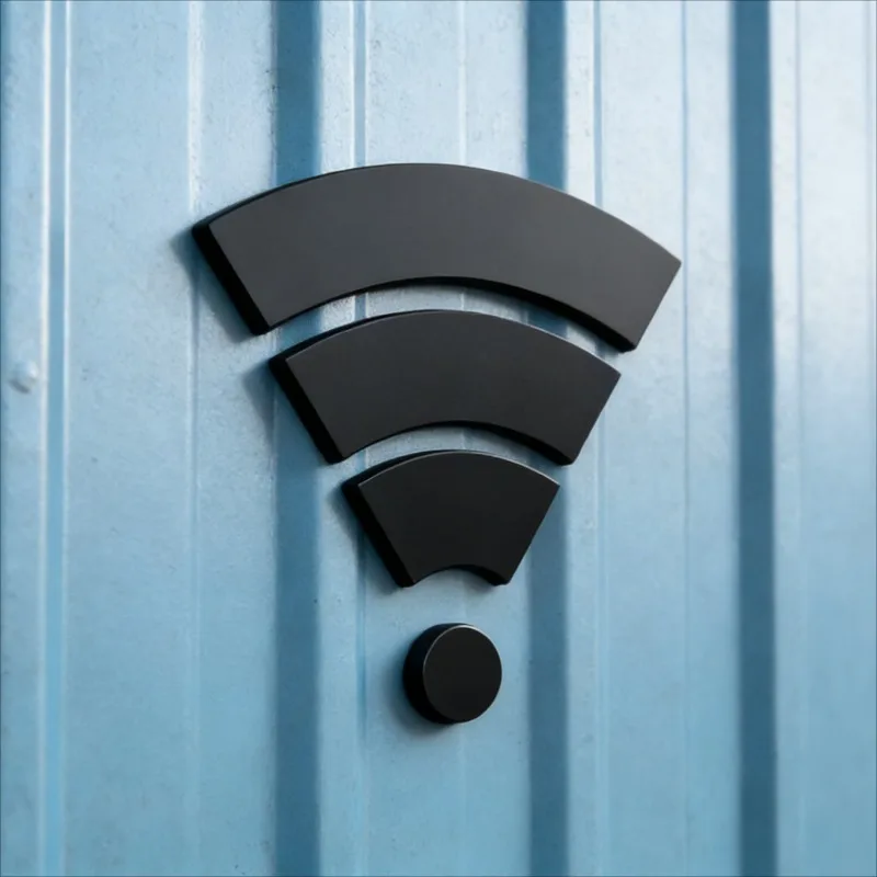 Acrylic 3D Wifi Sign Self-Adhesive Wall Decor Office Restaurant Home Network Symbol Modern Hanging Plaque Ornament Gift Indoor