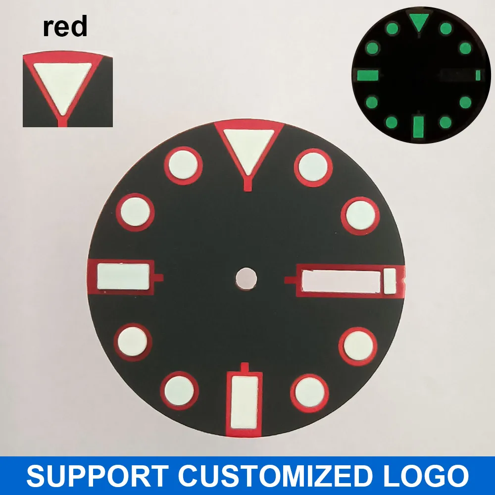 28,5 mm Zifferblatt Leuchtendes Zifferblatt Geeignet für NH-36 Uhrwerk Mechanische Uhr Montage Teile Modifikation Individuelles LOGO/Name – Detail 15