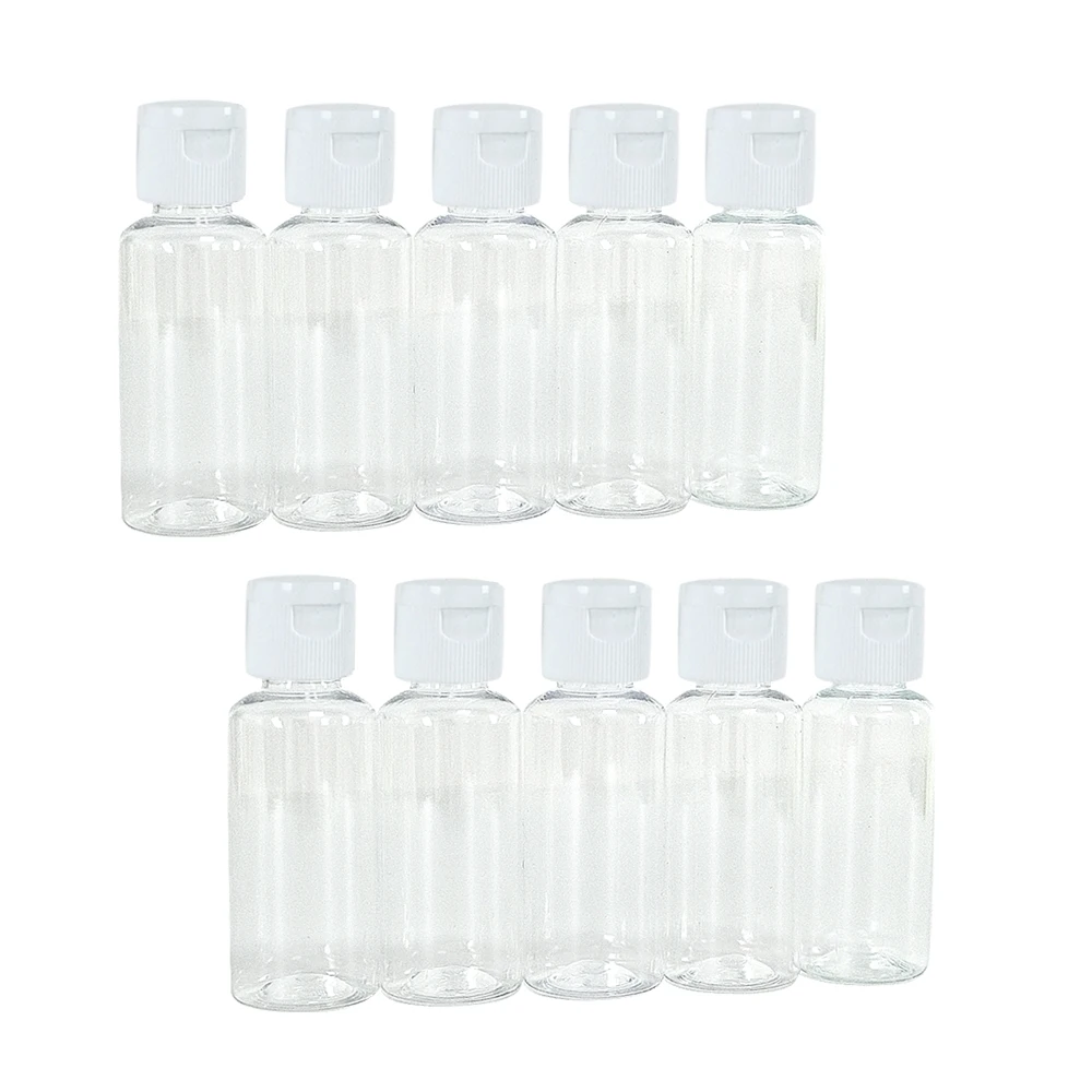 100Pcs Travel Bottle 5ml/10ml/20ml/30ml/50ml/60ml/80ml/100ml Makeup Empty Plastic Bottles Flip Cap For Liquid Lotion Cream Vials