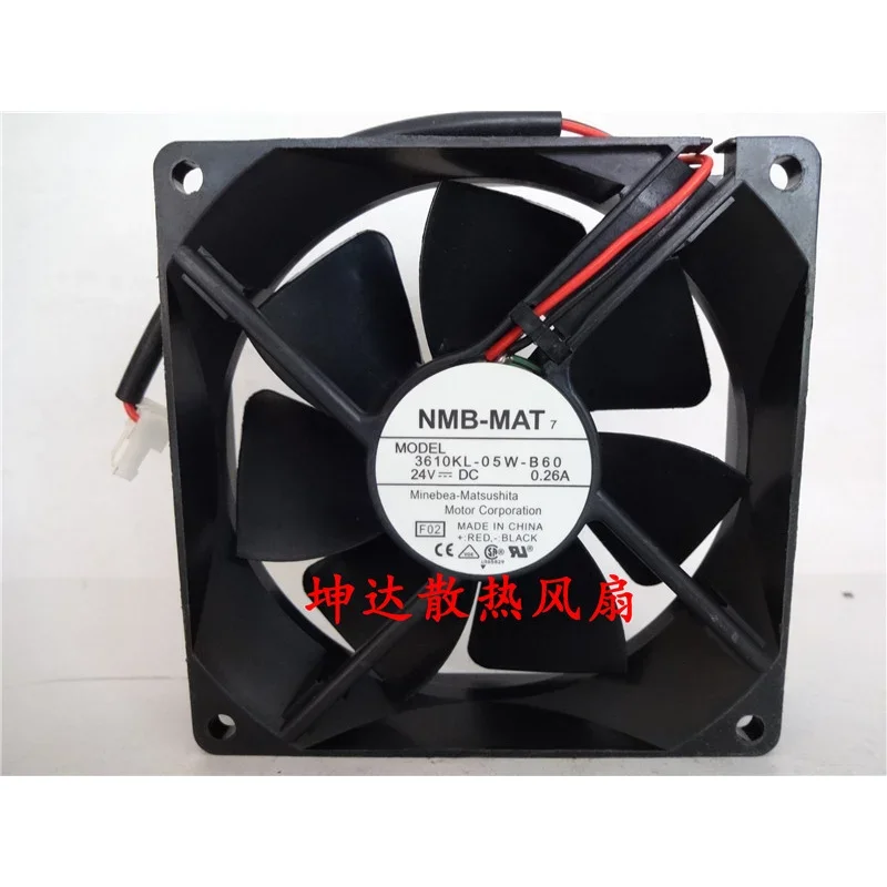 

New Original For NMB 3610KL-05W-B60 9025 24V 0.26A Inverter Double Ball Cooling 92*92*25mm