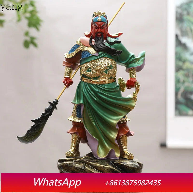 

LMM Guan Erye Statue is dedicated to Kowloon God of Wealth Lucky Guan Gong Ornament