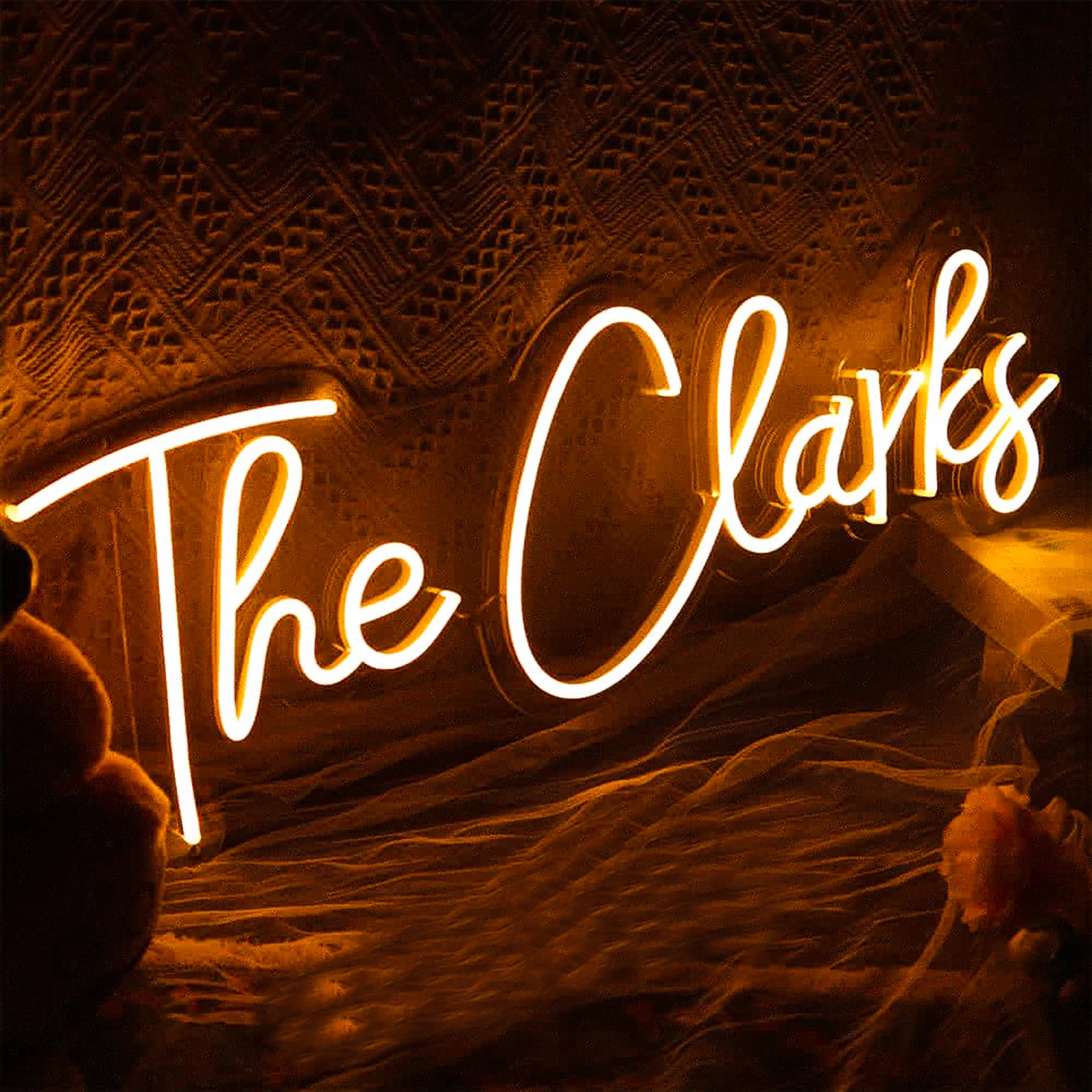 Clark Neon Sign Music Art Classic Sign Room Wall Decoration 2023 Design Work Aesthetic Full Aesthetic High Taste Tasteful Fonts