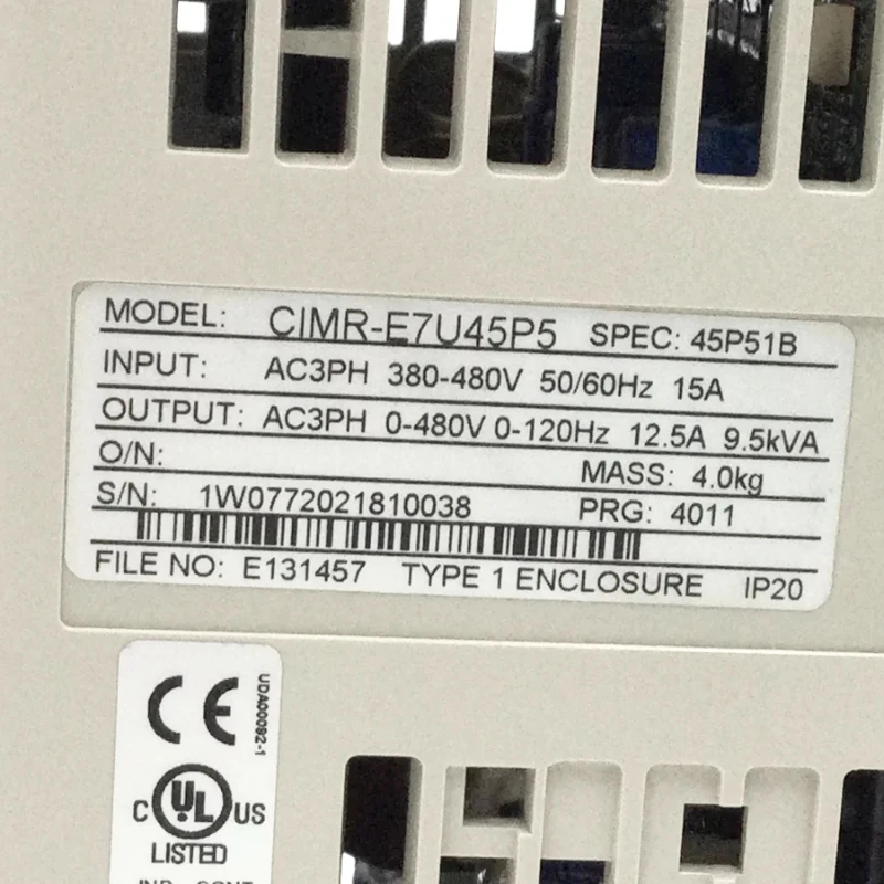 New Yaskawa CIMR-E7U45P5 E7 Series Inverter Expedited Delivery