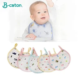 3 adet Bebek Önlükler Pamuk 3D Kalınlaşma Su Emme Su Geçirmez Önlükler Babys besleme Geğirme Bezleri Karikatür Desen Fit Bebek Şeyler