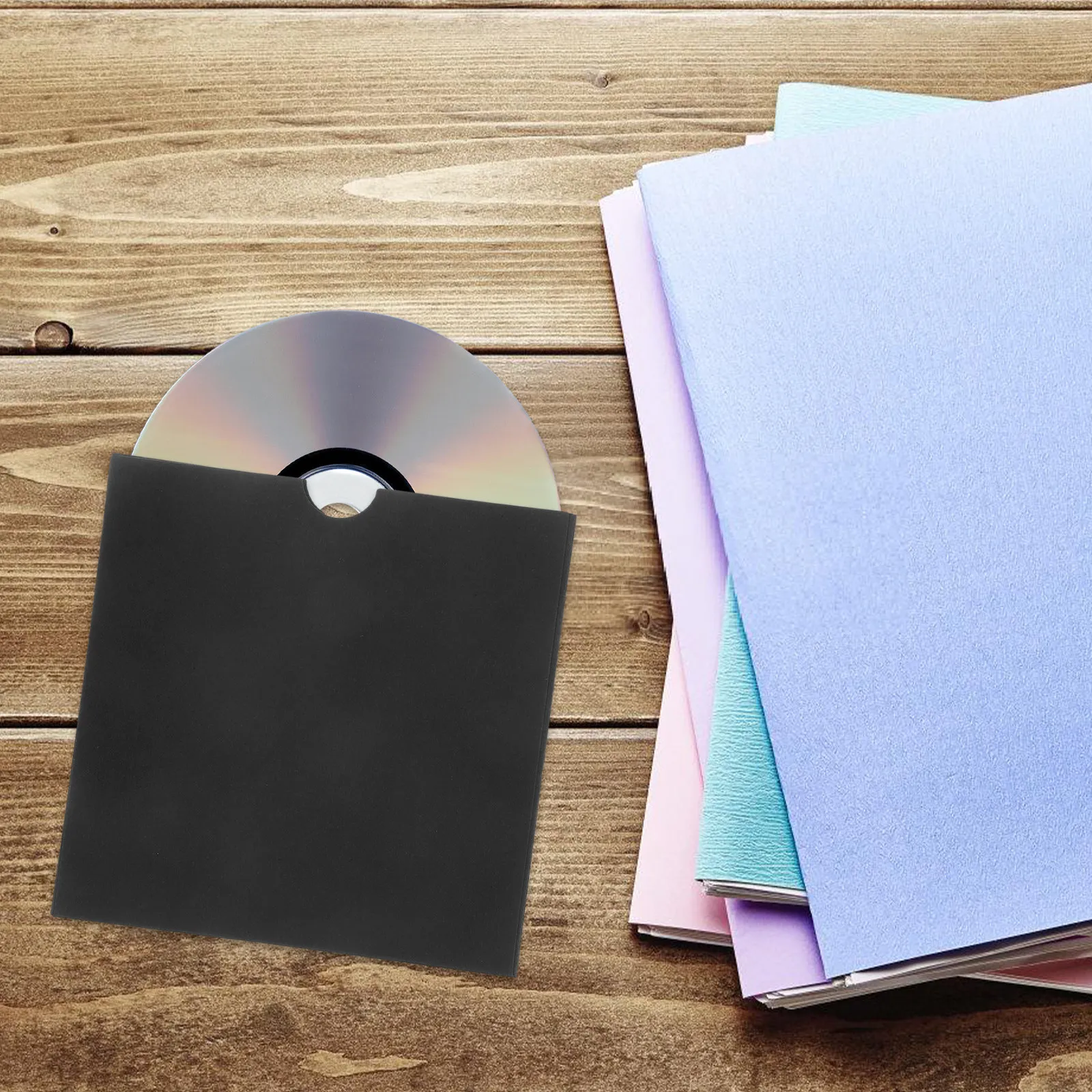 25Pcs Kraft Paper Cd Dvd Storage Sleeves Packaging Bags Protective Mailing Envelopes for Office School Cd Storage Holder