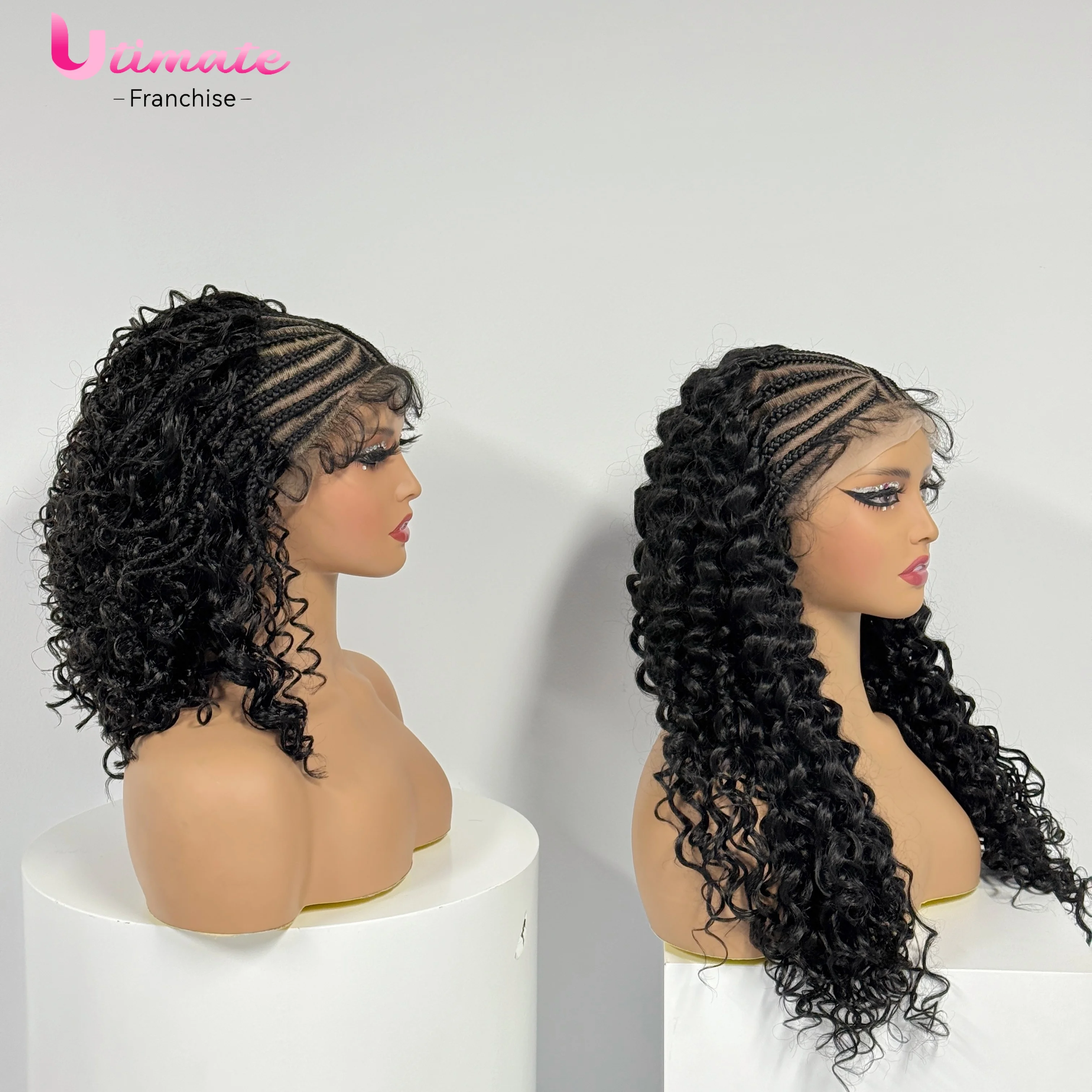 14/22inch Lemonade Braid Synth - огляд і ціна Synthetic Braided Wigs For Black Women