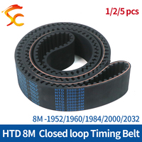 ONEFIRE 8M Rubber Circular Arc tooth Belt Length 1952/1960/1984/2000/2032mm Width 20/25/30/40mm Closed loop Timing Belt