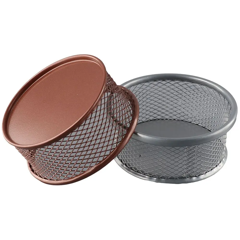 Organizer Metal Paper Clip Holders Rose Gold Silver Storage Box Holder Case Home