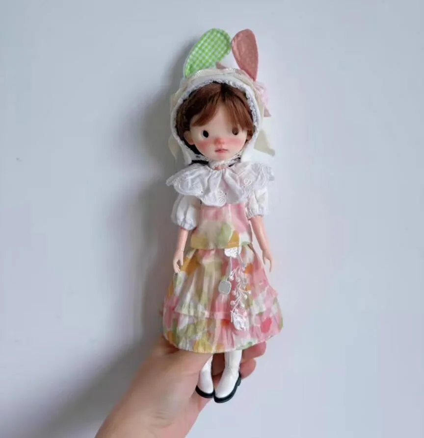 3 stks dopamine stijl 2025 Blythe/Landoudou Top + rok + hoed accessoires serie 2 (Fit voor Lulu,ymy24,Ob22,24,26,zone, Jenny)