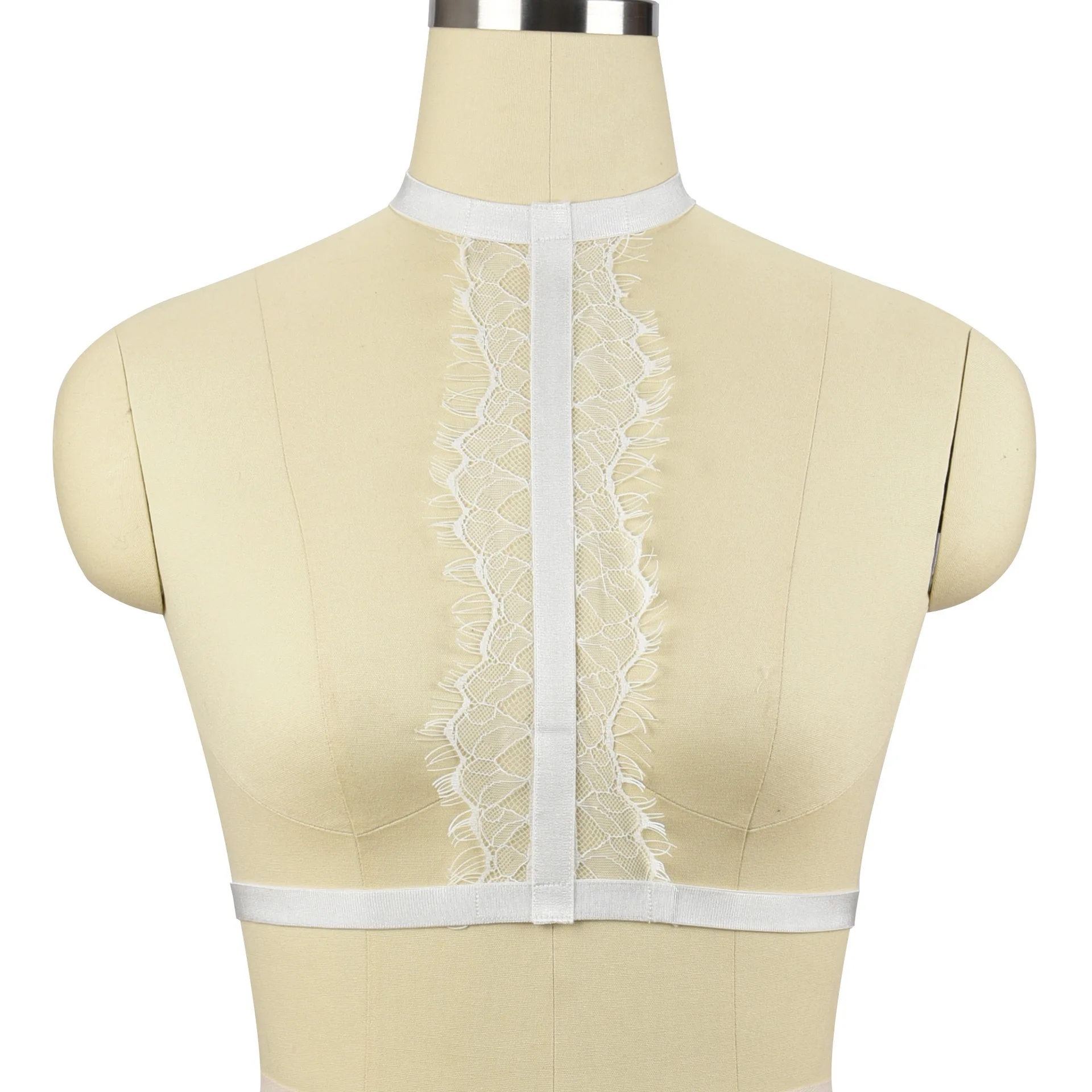 

Gothic Crop Top Suspender Body Cage Bra Harness Belt Women Body Elastic Hollow Harness Bra Punk Bondage Sexy Lingerie