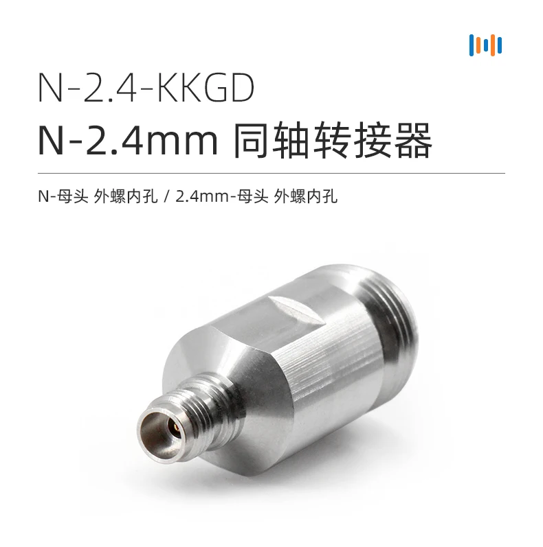 RF Adapter N Female to 2.4mm Female KK DC-18G for Network Division Testing and Measurement System
