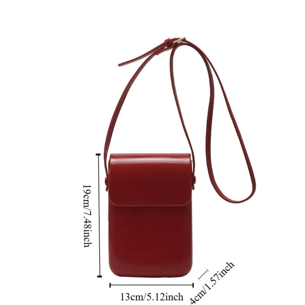 الأزياء الكورية رفرف الكتف محفظة صغيرة بلون مربع الهاتف حقيبة الترفيه بو الجلود حقائب كروسبودي الفتيات #6