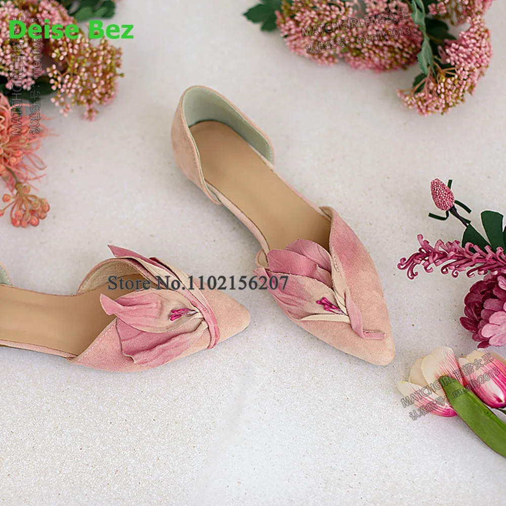 Flat With Flower Design Pumps For Female Women 2024 New Slip-on Fashion Elegant Hot Sales Dress Romantic Summer Casual Shoes