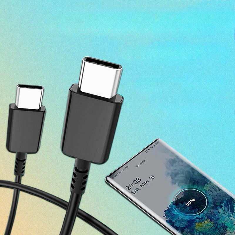 Original PD Cable For Samsung S22 S21 S20 FE S23 Ultra 45W Super Fast Charging A52 A53 A54 5G Note 20 Uitra 25W USB Type C Cable