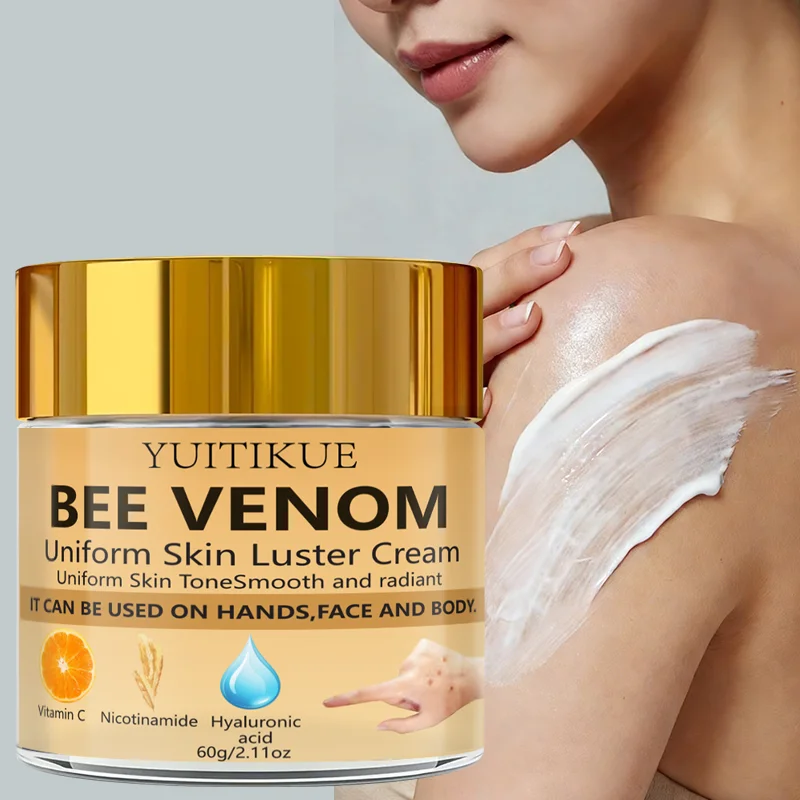 Nicotinamide Vitamin C Hyaluronic Acid Bee Venom Cream 60g Hydrating Smooth Bright Even Skin Tone Multi-use Face Body Lotion