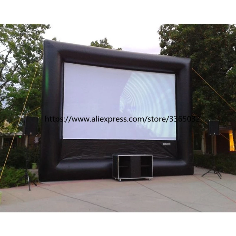 

Outdoor Cinema Rear Projection Film Portable Motorized Inflatable Projector Movie Screen