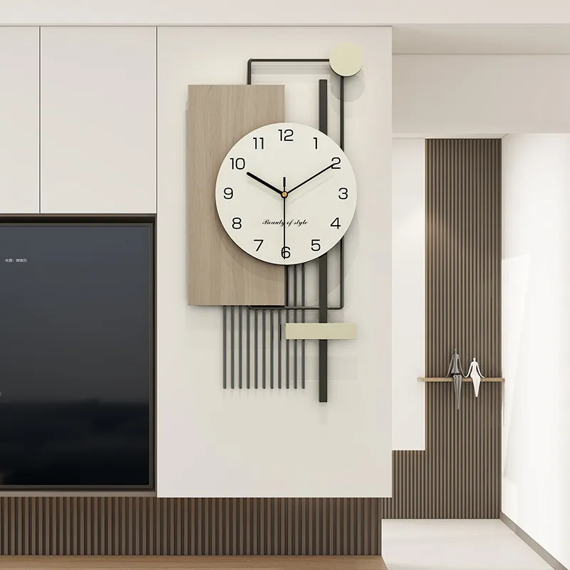 Living Room Cheap Wall Clock Large Modern Silent Wood Wall Watch Nordic Bedroom Reloj De Pared Grande Home Decor Accessories