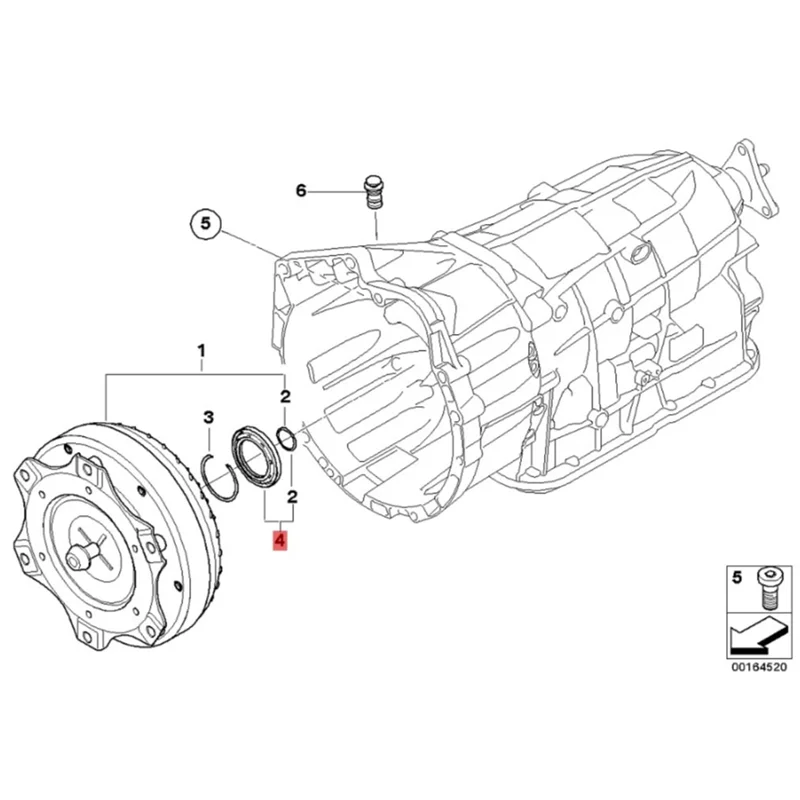 6L40E 6L45E Transmission Oil Pump Seal 37058 24224136 24237531 24107581595 For GM Cadillac CTS XRS COMERO BMW