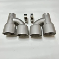 car accessories Exhaust pipe Stainless steel tail throat  h type double outlet large diameter tail nozzle