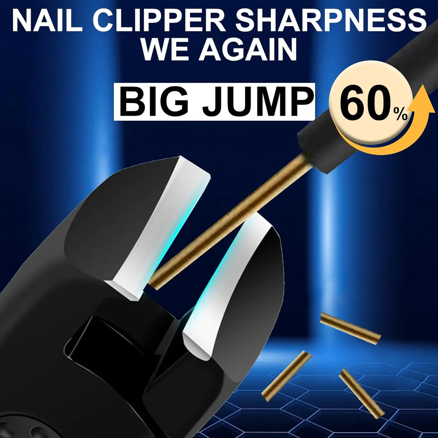 1/2/5pcs Large Opening Nail Clippers Gray Nail Trimmer Thick Nails for the Elderly Individual Household Nail Clippers Durable