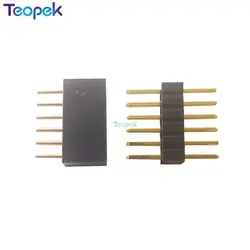 20pcs 6pin LED Connector, 6 Pin 1.27mm Needle Distance, Male to Male/ Female Connector For Philips Hue Lightstrip Plus V4