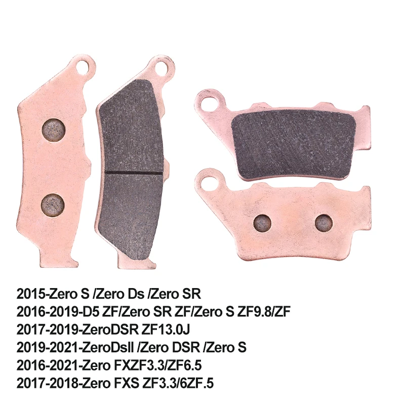 

Motorcycle Front Rear Brake Pads For ZERO Zero DS Zero DSR Zero/FX ZF3.3/ZF6.5 Zero-S ZF14.4 Zero-SR Copper 2019 2018 2017