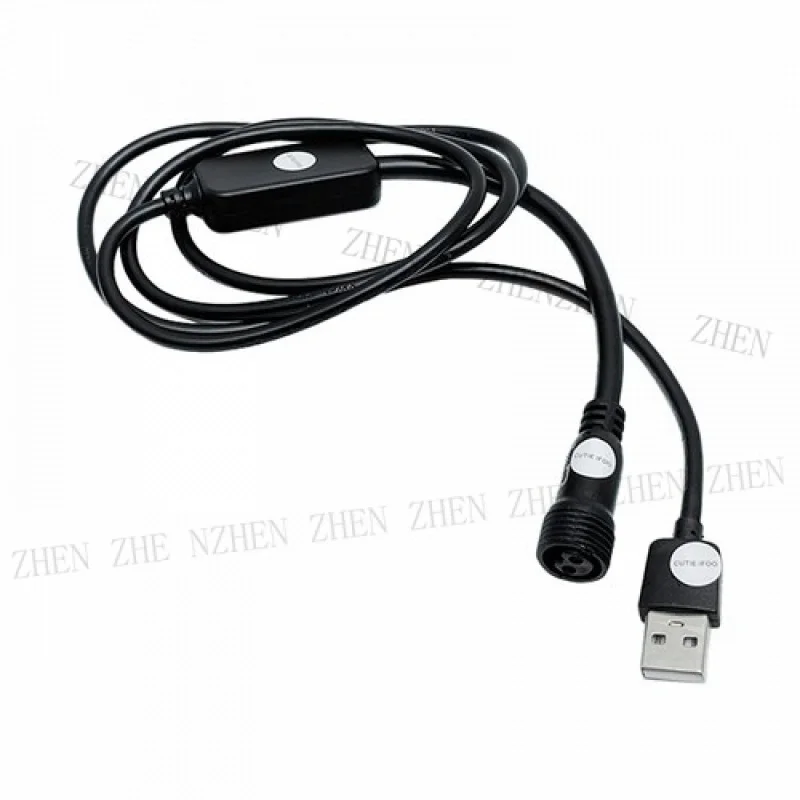 Y Y USB To 2Pin Charging Extension Connector Power Cable Suitable for Solar Lights