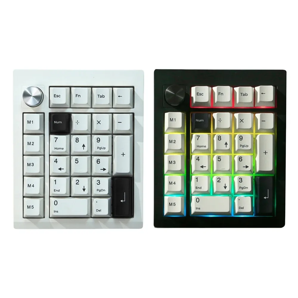 GMK26 Mini Keyboard Numpad Tri Mode Wired 2.4G Bluetooth Gasket RGB Via&Qmk Mechanical Keyboard Number Keypad Gaming Keyboard