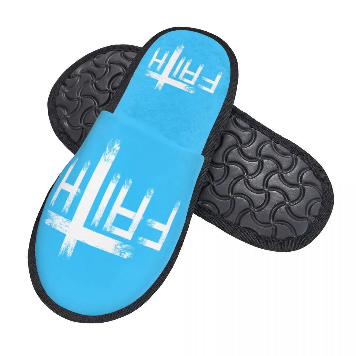 Custom Jesus Believer Christian Cozy Scuff With Memory Foam Slippers Women Faith Christianity Religious Spa House Shoes