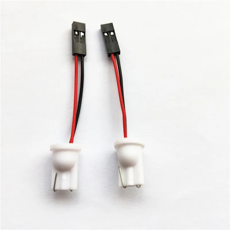 Rockeybright 2pcs t10 adapter for car led light led panel stop lamp bulb connector t10 socket adapter