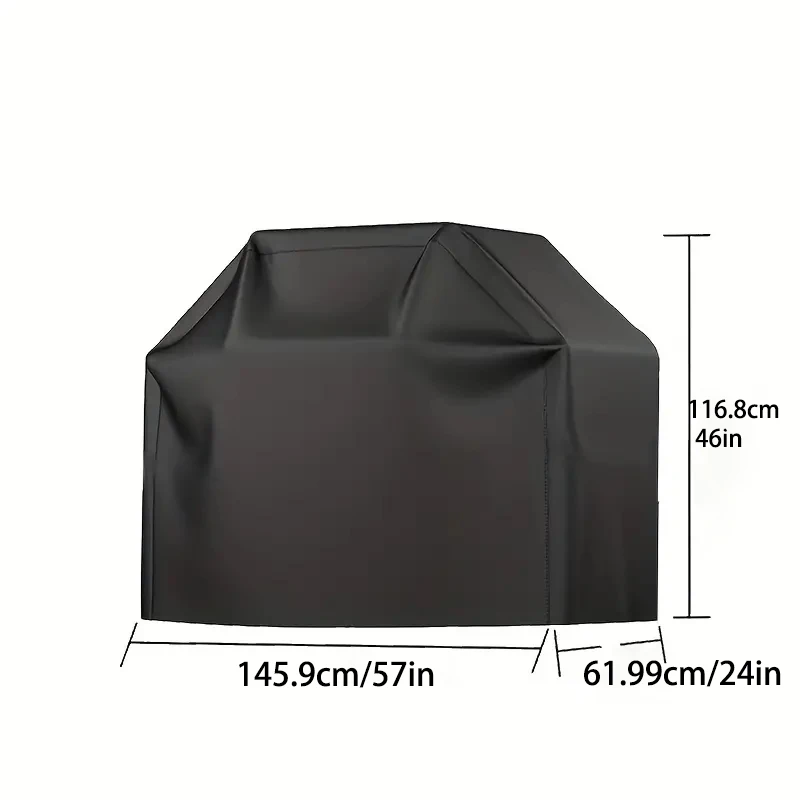 

Чехол для уличного гриля, водонепроницаемый и защищенный от УФ-излучения, с затягивающимся шнурком, идеально подходит для барбекю на террасе