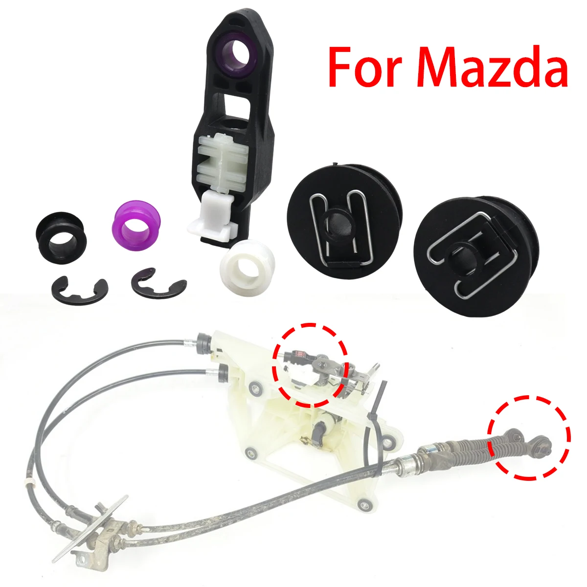 Gear Lever Repair Kit For Mazda 6 3 Manual Selector Shifter Linkage Pivot Bushing Grommet Shifting Issue Fix Replacement Parts