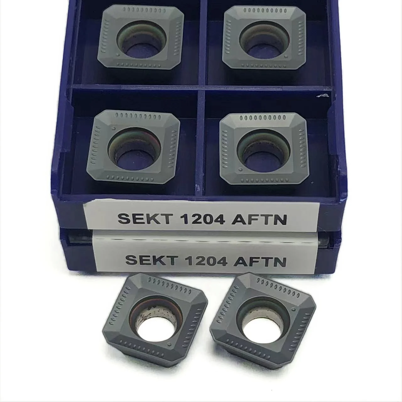 Sekt1204 aftn utensili per tornitura in metallo CNC inseriti in metallo duro per inserto di fresatura in acciaio inossidabile sekt 1204 lavorazione CNC