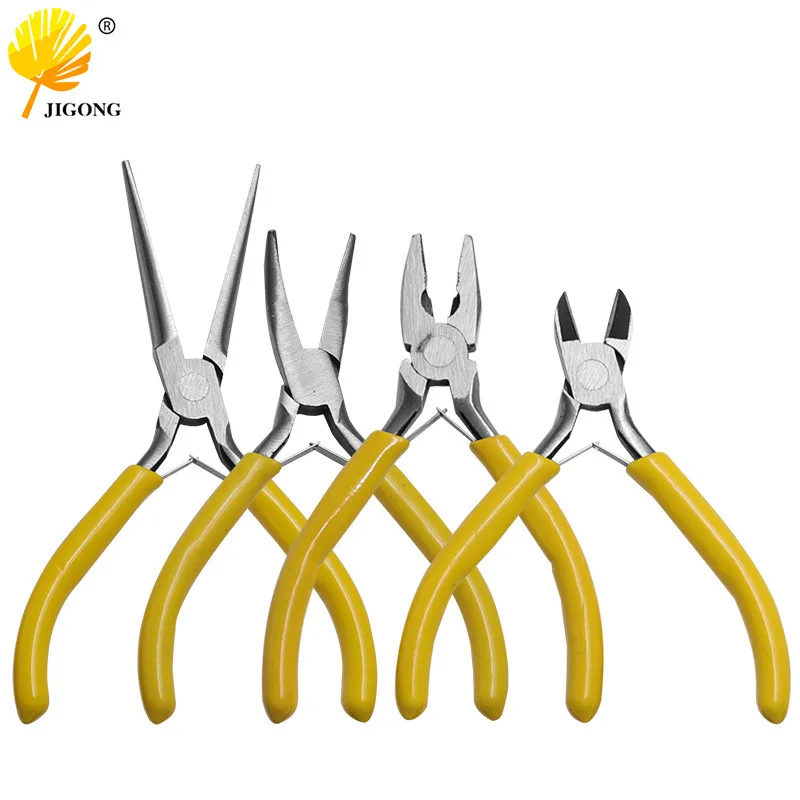 A variety of optional pointed-nosed steel wire curved-nosed round-nosed pliers 5-inch mini small pliers DIY handmade pliers mult