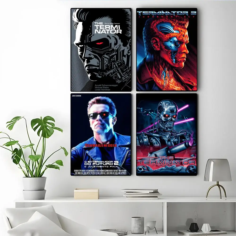 Movie The Terminator Poster Modern Elegant Wall Stickers, Home Decor Poster, Wall Art for Living Room & Dorm