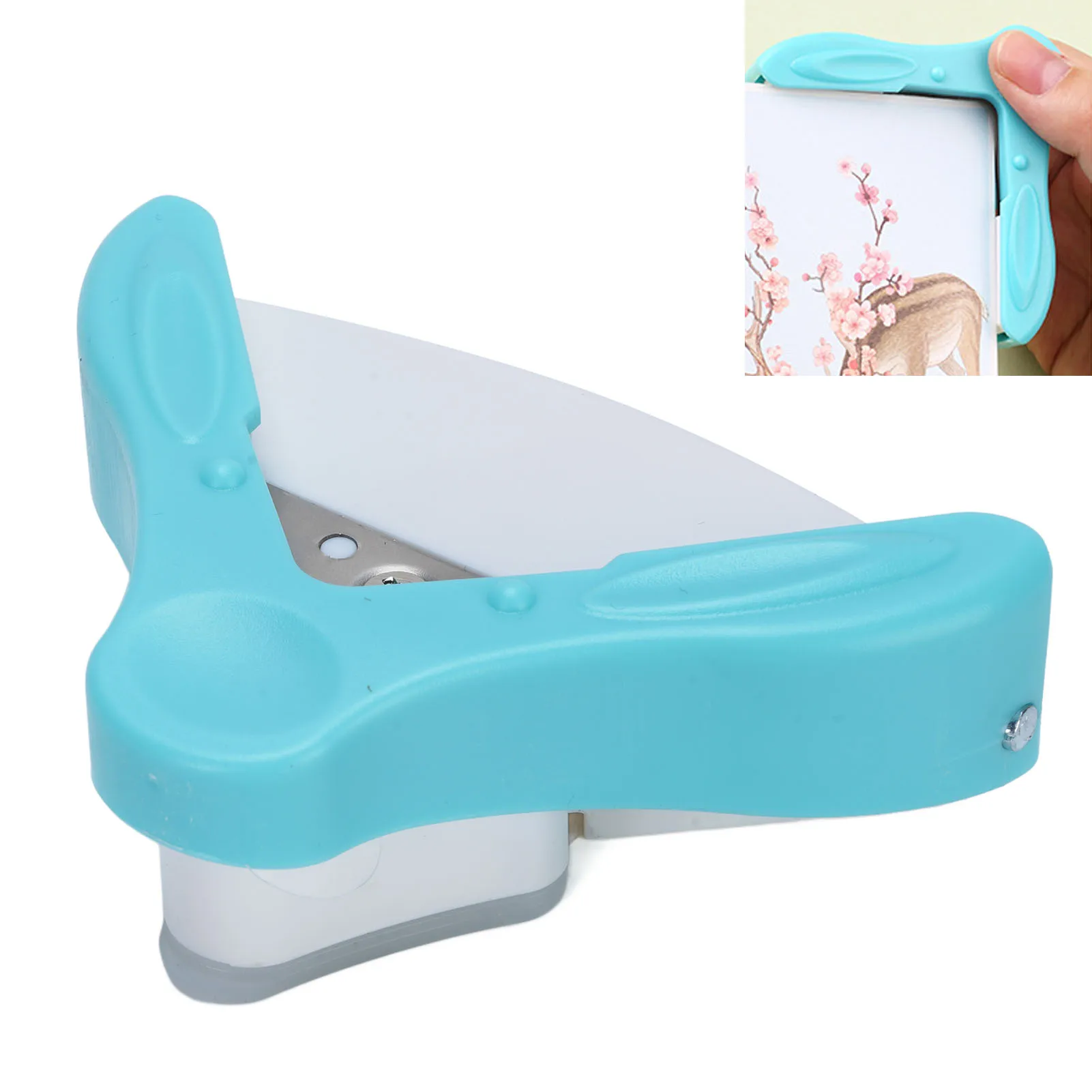 

【Розпродажа】R5 мм угловой дырокол, угловой резак для поделок, ламината, фото, скрапбукинг, изготовление карточек, 4 листа бумаги формата А4, емкость 80 г