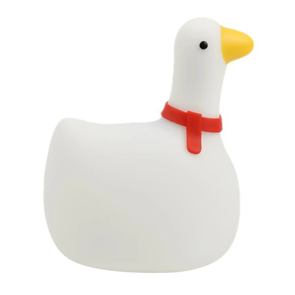 

Baby Night Rocking Goose Silicone Lamp Soft Touch Durable Nursery Cute Sleep Light for Kids Bedroom White Gift Birthday