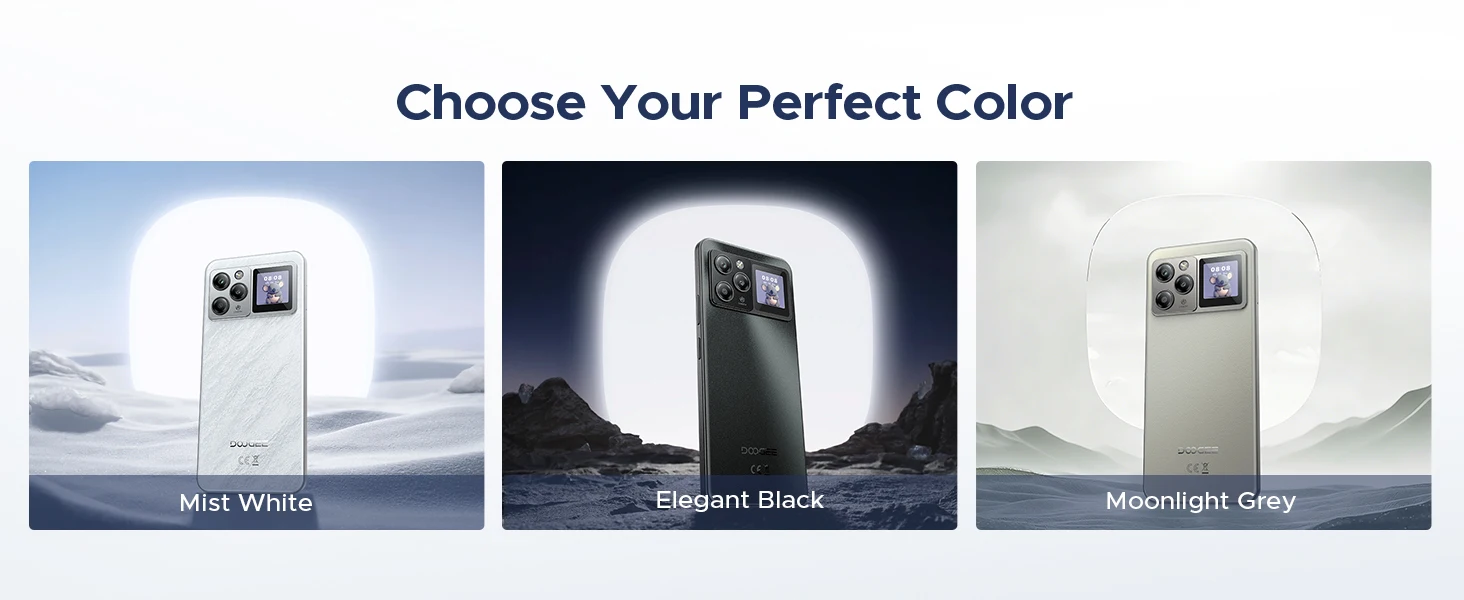 Doogee M30 Pro Smartphone 6.88" Display 8000Mah Battery 1.3" Rear Display 64Gb(8+56) 256Gb 64Mp Camera Android 16 Mobile Phone